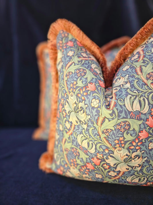 William Morris 'Golden Lily' cushion